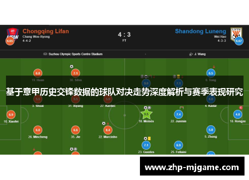 基于意甲历史交锋数据的球队对决走势深度解析与赛季表现研究
